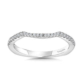 Curved Diamond Wedding Band